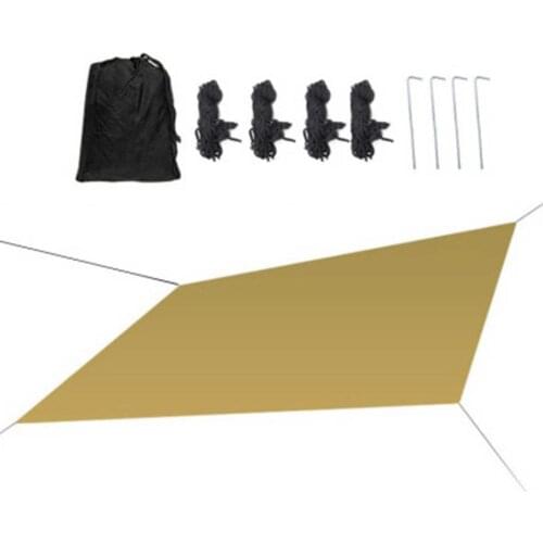 Four-corner Canopy Cloth Anti-UV Shade Canvas Picnic Awning Waterproof Sunscreen Shade Cloth For Outdoor Yard Garden