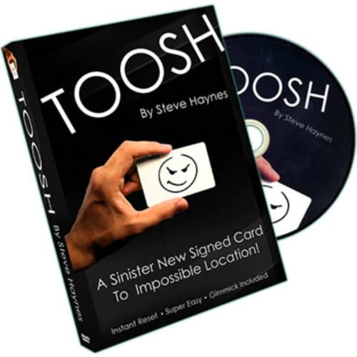 Toosh by Steve Haynes (Gimmicks+DVD) Magic Tricks Prop Stage Street Fun Mentalism Magic Close Up Magic Accessory trucos de magia