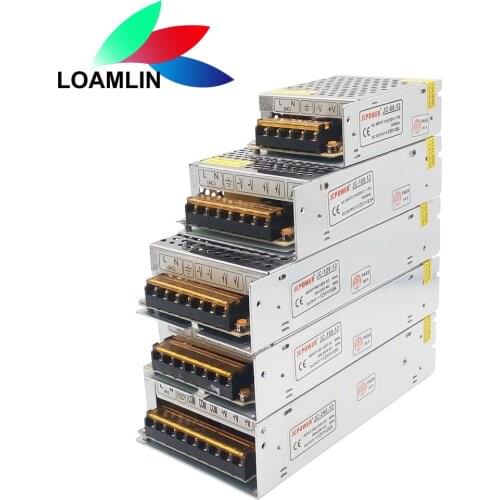 DC12V Switch LED Power Supply Transformer For WS2811 WS2815 1A 2A 3A 5A 6.5A 8.5A 10A 12.5A 16.5A 20A 25A 30A 40A 50A 60A