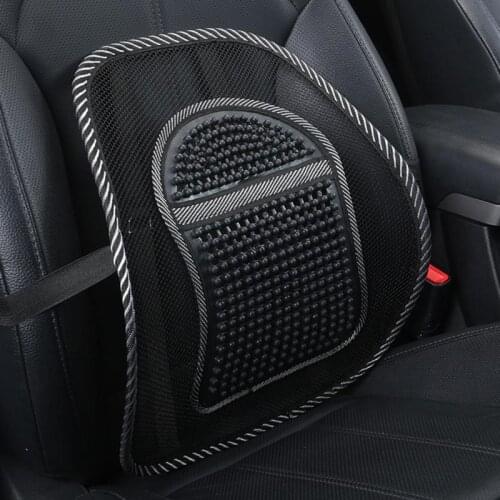 Universal Car Waist Back Summer Seat Breathable Lumbar Massage Lumbar Backrest Office Waist Cushion Car Interior Supplies