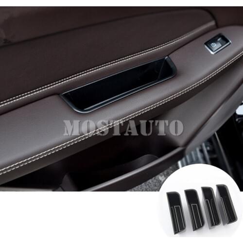 Inner Side Door Storage Box Holder For Benz ML W166 2012-2015 GL X166 2013-2015 4pcs Car Accessories Interior Car Decor