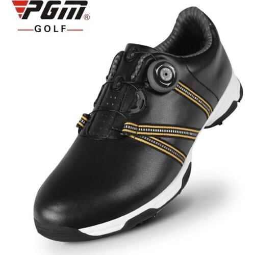 High Quality Men Golf Shoes Men Spring And Autumn Waterproof Breathable Men Shoes Professional Leather Training Shoes AA51041