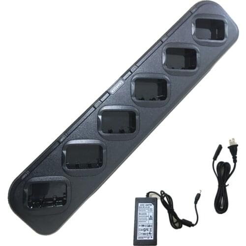 Six-way Battery Charger for BAOFENG BF-888S Portable CB Radio Six-way Battery Charger Single-row Socket Transceiver Accessories