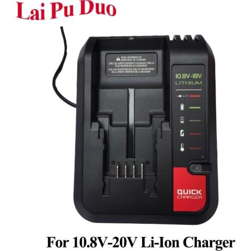 For 10.8V-20V 2A Li-ion Battery Charger For Black Decker For Porter-cable For Stanley Replacement Charger BDCAC202 LB20 LBX20