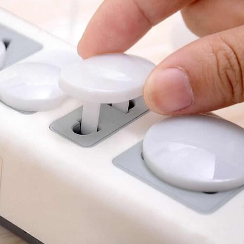 10 pcs/lot Hot Free Seguridad Plug Socket Safet Baby Children Protection Plug Safety Cover Plastic Safety Electrical Outlet Plug