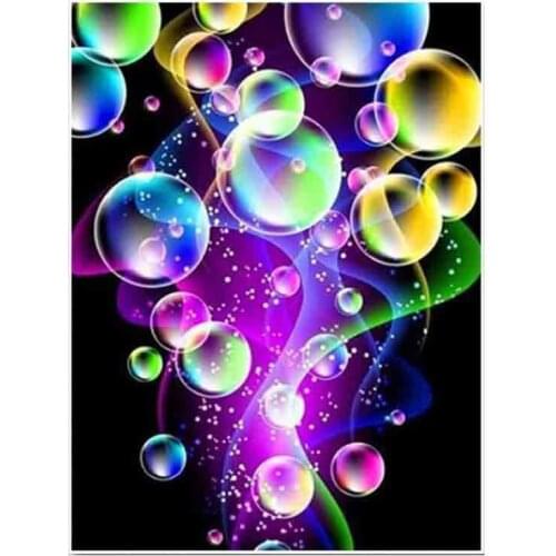 5D Full Square Round DIY Diamond Painting Color Bubble Cross Stitch 3D Embroidery Mosaic Home Wedding Decoration Birthday Gift