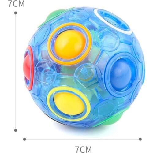 Fidget Toys Stress Reliever Rainbow Magic Ball Plastic Puzzle Toys Juguetes Squeeze Toys For Children Zabawki Antysresowe