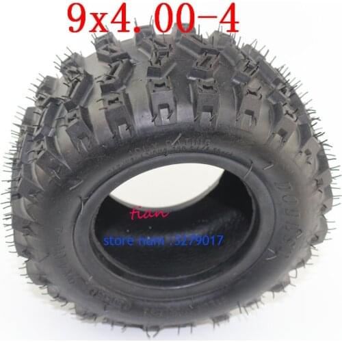 9X4.00-4 tubeless TubeType Tire for Weedeater Riding Mower ocket Bike Go Kart Mobility Zooma Mower GoPed Electric Scooter