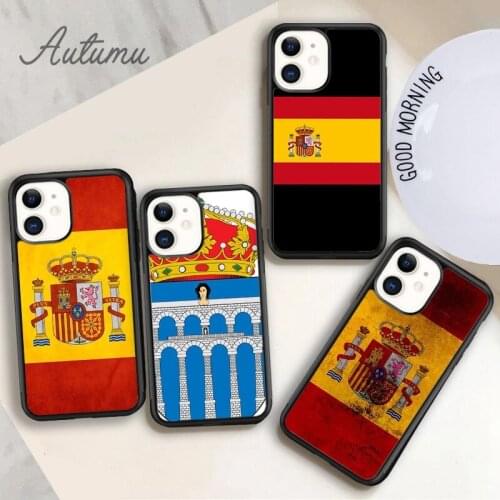 Spain Coat of Arms Flag Phone Case for iPhone 11 12 Pro Max mini X XR XS SE 2020 5 6S 7 8 Plus Samsung Galaxy S9 S10 Cover shell
