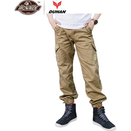 DUHAN Summer Motorcycle Pants Men Moto Motocross Pants Casual Pantalon Moto Cargo Pants With CE Certification Protection 3Colour