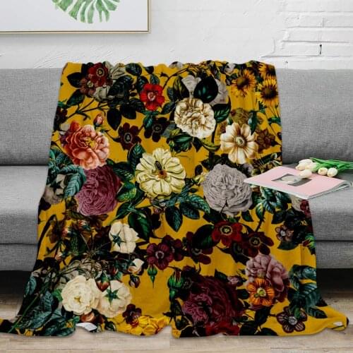 Exotic Garden V Throw Blanket Warm Soft Blanket For Kids Adults Home Decor