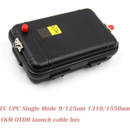 FC-FC SM 9/125um 1310/1550nm 1km OTDR launch cable box,test extension box fiber extension cable OTDR pseudofiber time domain ref