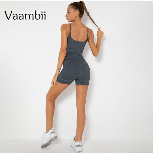 Ribbed Two Piece Set Seamless Workout Clothes For Women Clothing Summer Shorts Matching Sets Womens Outfits Sports Bra Tracksuit