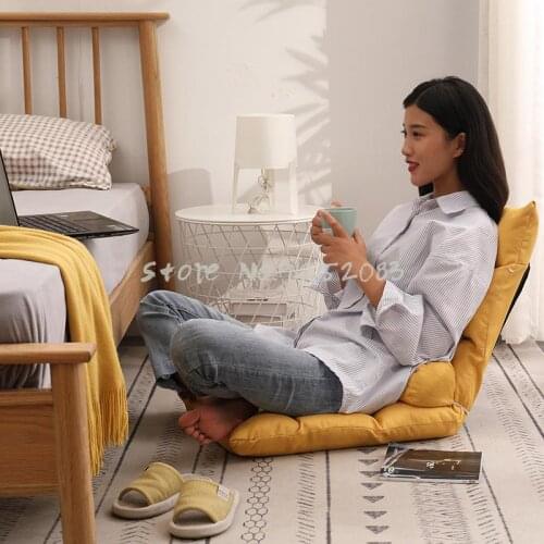 Lazy sofa tatami backrest balcony bay window lounge chair female bedroom single small sofa folding bed chair