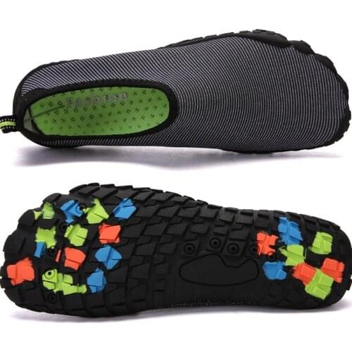 Summer Aqua Shoes Outdoor Wading Men Woman Beach Swimming Hiking Quick-Drying Water Barefoot Shoes Slip-On Size 35-46