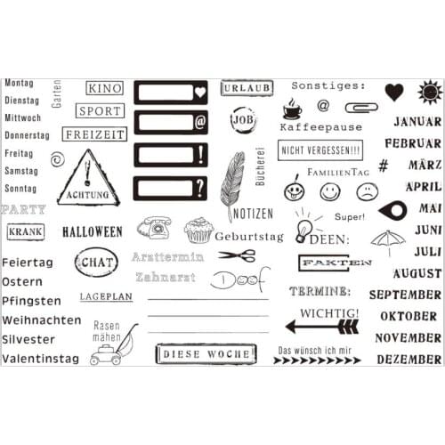 German Transparent Clear Silicone Stamp/Seal for DIY scrapbooking/photo album Decorative clear stamp A918