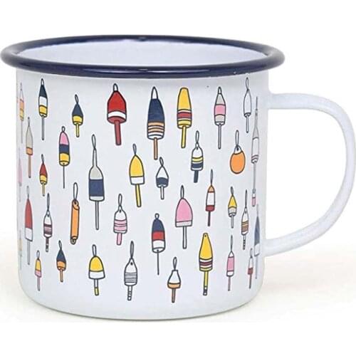 Stainless Steel Camping Coffee Mug Birthday Christmas Outdoors Fishs Eddy Enamel Campfire Cup Custom Milk Enamel Mugs