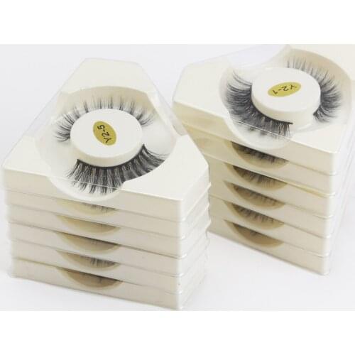 Wholesale Lashes 20/30/40/50/100 Pairs 3D Mink Eyelashes Makeup Thick Mink Lashes Natural Soft False Eyelashes Bulk