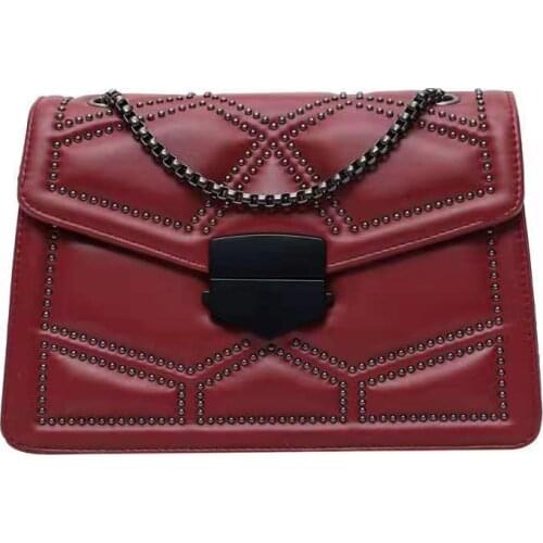 Luxury Rivet Chain Small Crossbody Bags For Women Shoulder Messenger Bag Lady Retro Handbags Ladies Hand Sling Handbag