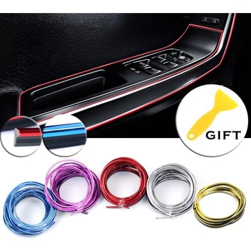 Car Styling Interior Decoration Strips Sticker accessories For ford focus 2 bmw e39 e46 e53 audi RS a3 a4 a7 a8 opel Mitsubishi