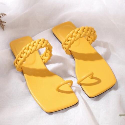 Women Gladiator Sandals shoes Weave Women Sandals Plus Size Solid Casual Shoes Women Soft Beach Shoes Woman Women Shoe Footwear