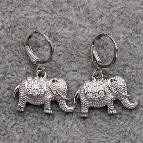 Bohemia Dangle drop earrings for womens Animal Red Blue stone Jewelry earrings for Party Wedding Valentines Day Gift