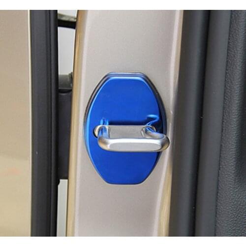 4pcs for Skoda Octavia 2015-2018 Stainless steel Door lock Protective cover decorate