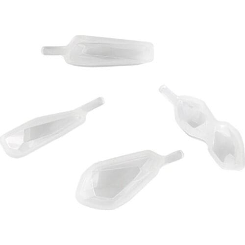 4Pcs Gem Crystal Silicone Resin Molds Earring Pendant Necklace Jewelry Tools