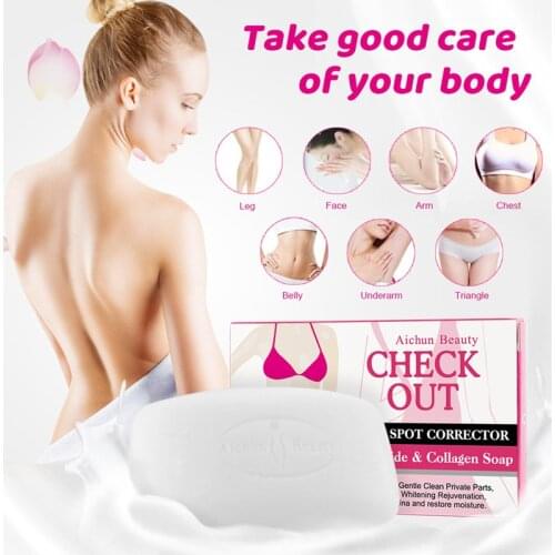40g Private Parts Whitening Soap Nicotinamide Citric Acid Underarm Armpit Whitening Soap Legs Knees Handmade Body White Soap