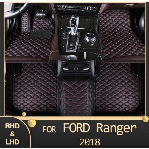 MIDOON Car floor mats for Ford Ranger 2018 Custom auto foot Pads automobile carpet cover