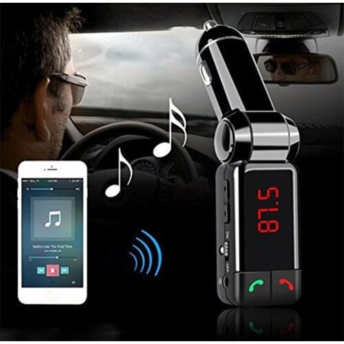 Car MP3 Player FM Transmitter Bluetooth Wireless Car Kit HandsFree Audio MP3 Car USB Charger For iPhone & for Android Free Ship