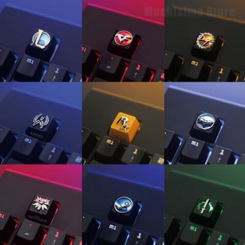 DIY Keycaps Anime Zinc-aluminum mechanical keyboard key cap for Attack on Titan Personalization PC mechanical keyboard R4 height