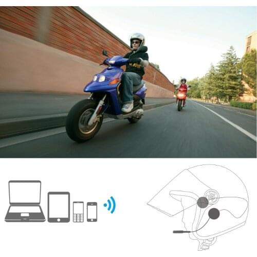 Handsfree Motorcycle Wireless Bluetooth-compatible Headset Motorcycle Helmet Earphone Headphone Speaker Music For Smartphone