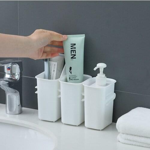 1PCS Forks Spoons Storage Box Office Accessories Pencil Organizer Container Bathroom Toothbrush Toothpaste Sundries Holder Tank