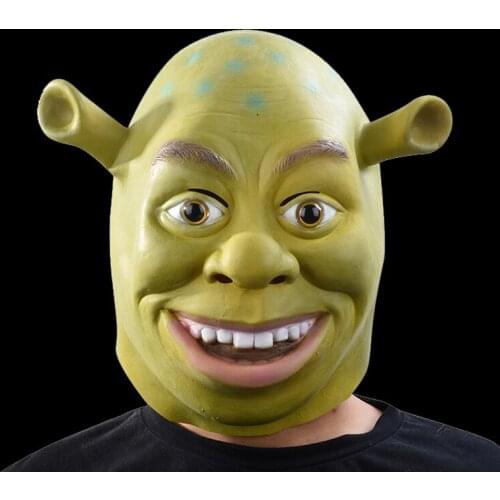 Halloween Mask Green Shrek Masks Movie Cosplay Masquerade Party Mascara Carnaval Mascaras De Latex Realista Animal Scary Masque