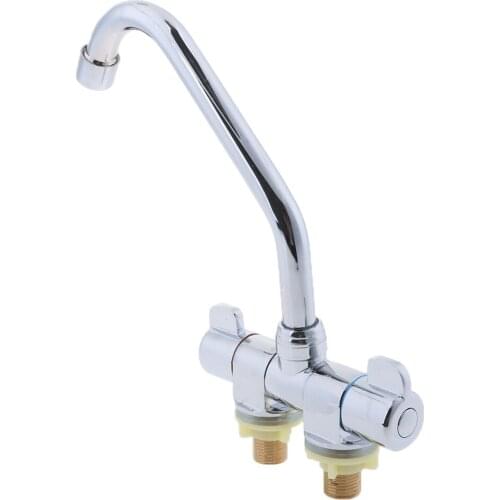 Marine Boat RV 360 Degree Rotation Hot & Cold Bathroom Kitchen Water Faucet #002