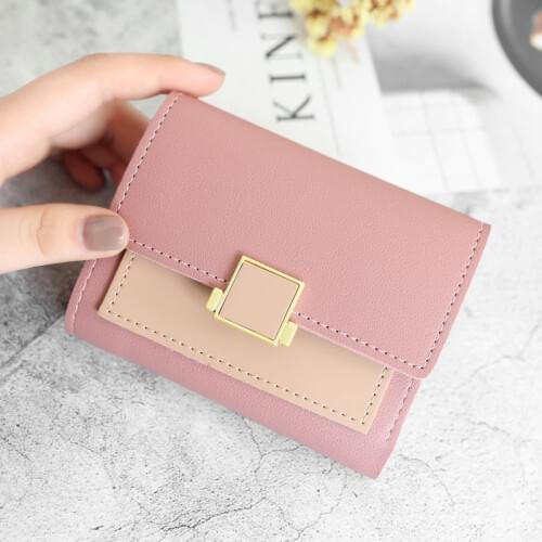 New Luxury Wallet Female Leather Women Leather Purse Plaid Wallet Ladies Hot Change Card Holder Coin Small Purses For Girls