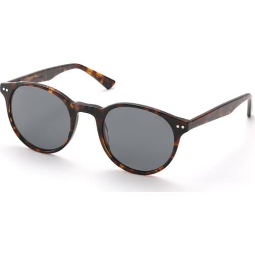 Eyedventure Womens Vintage Round Sunglasses Mens Retro Oval Sun Glasses Rx-Able Acetate Polarized UV400