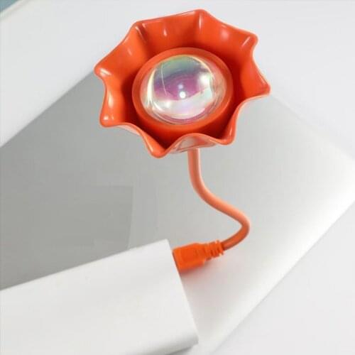 Live Background Atmosphere Lamp Portable Rainbow Sunset Photography Projector Room Decor Bar Atmosphere Bedroom Night Light