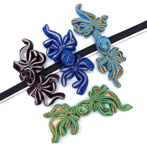 10 Pairs Chinese Handmade Cheongsam Buttons Knot Fastener Closures DIY Handcraft Clothing Accessories Decorative