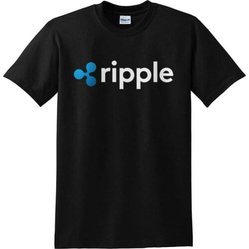 Ripple (Xrp) Crypto Black T Shirt Men 2020 New Short Sleeve Hipster Male Tees