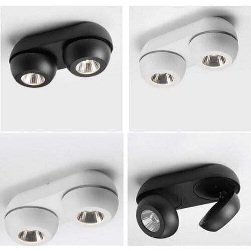 Surface Mounted 10W 15W 20W 30W 40W 60W LED Ceiling Lamp Foldable 360 Degree Rotatable LED Downlight for Clothes Store Lighting