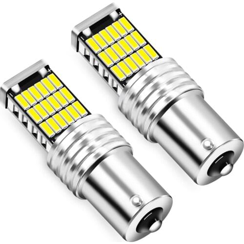2pcs P21W 1156 BA15S LED Bulbs Car Accessories for Lada Granta Kalina 2 1 Priora Vaz Niva Largus 2110 2114 4x4 Xray