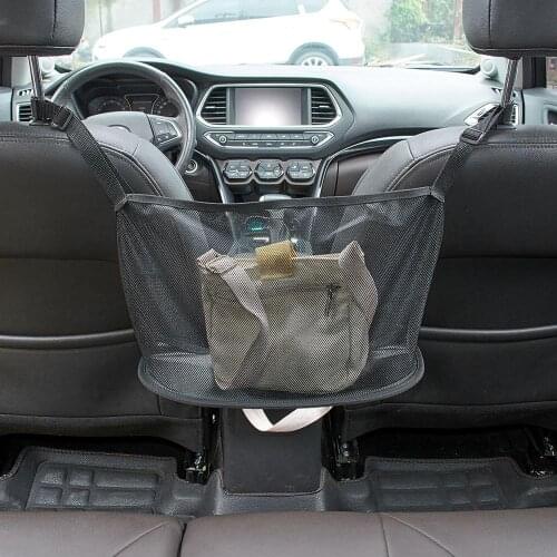 1x Universal Auto Car Seat Back Storage Clothes Handbag Holder Mesh Organiser Net