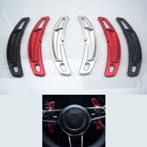 2pcs Car Steering Wheel Paddle Shift Shifter Extension For Porsche 911 997 996 Panamera Cayenne GTS Car Accessories