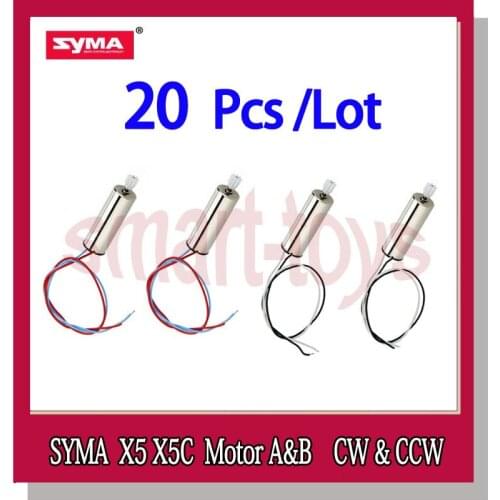 20Pcs Syma X5C Motor for Syma X5 X5A X5C X5C-1 X55 RC Drone Quadcopter Parts 5pcs CW and 5pcs CCW