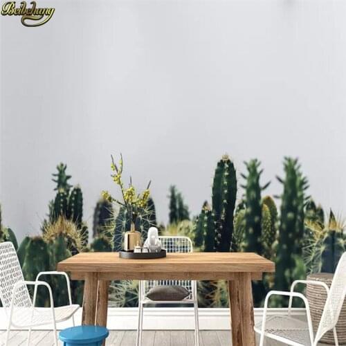 Beibehang Custom wallpaper mural 3D naked eye cactus plant mural background wall wallpapers for living room papel de parede