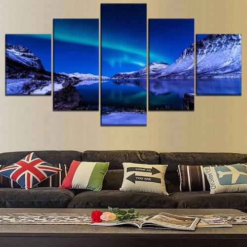 Paintings Canvas 5 Pieces Home Print Painting Artwork Natural Landscape Painting The Wall Art Modern Wall Art Living Room