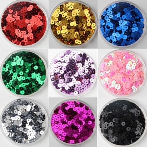 4mm 20g/lot(Approx 2100pcs) Dazzling PVC Loose Sequins Flat Round DIY Accessory Sequins For Crafts Scrapbooking Sequins Beauty