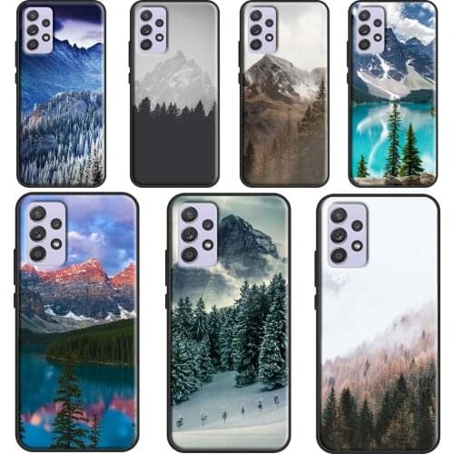 Pine Tree Forest Mountain Peak Fundas For Samsung A51 A71 A41 A31 A11 A21S A12 A32 A42 A52 A72 A02 A10 A20 S A50 A70 Case
